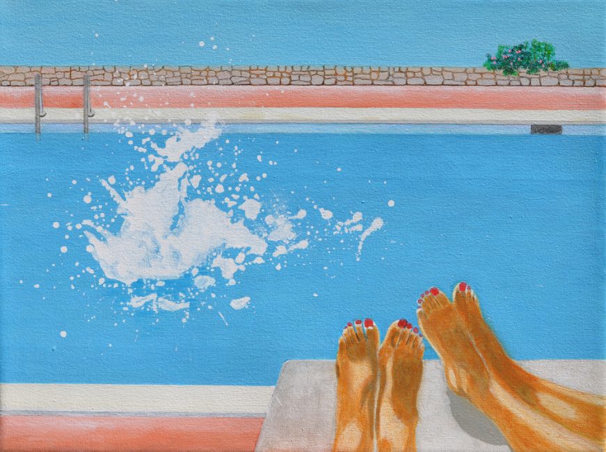 'Painted pool 3' by Patricia Wynn Davies