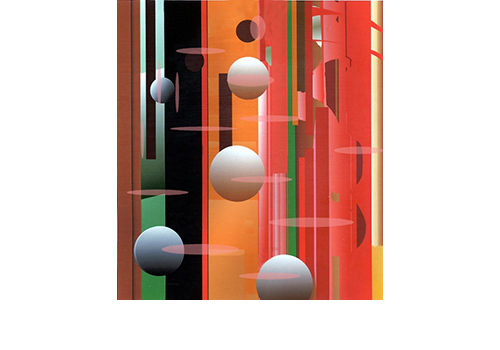 'Abstract with balls' by Patricia Wynn Davies